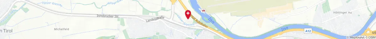 Kartendarstellung des Standorts für Cyta-Apotheke in 6176 Völs